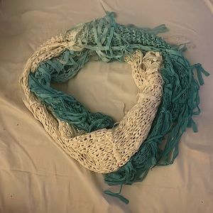 Blue ombré infinity scarf